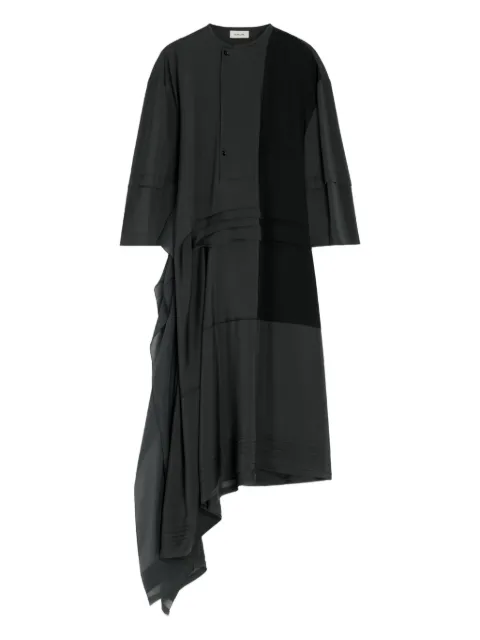 LEMAIRE asymmetrical pleated blouse dress Grey DR1118LF1472