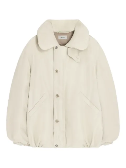 LEMAIRE bubble-collar puffer jacket Neutrals OW1164LF1019