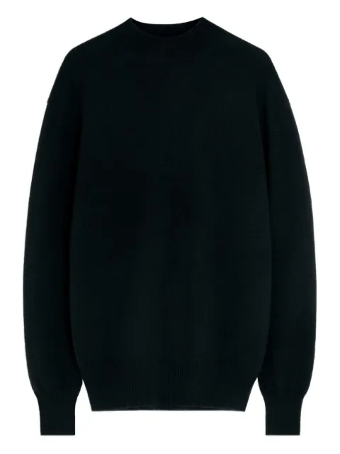 LEMAIRE mock neck rib-knit trim sweater Black TO1426LK1029