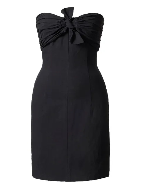 TOVE strapless bow mini dress Black TVD125BLK