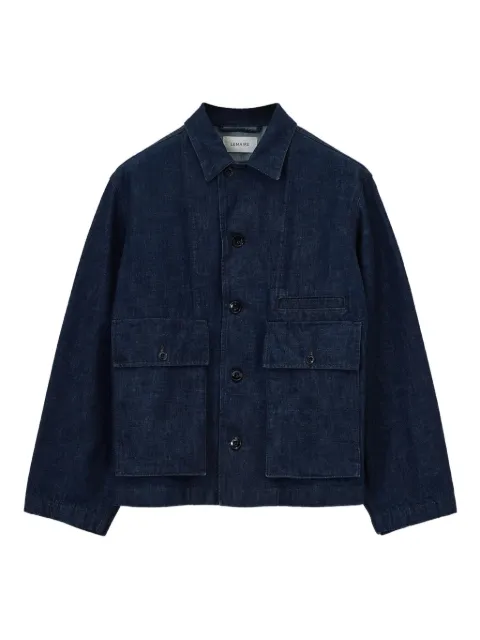 LEMAIRE pocket-embellished denim jacket Blue OW1198LD1056
