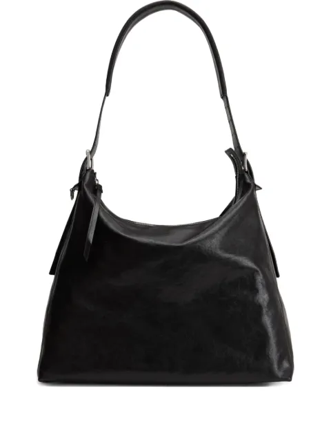 LEMAIRE belted shoulder bag in leather Brown BG0189LL0108