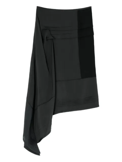 LEMAIRE pleated asymmetric skirt Grey SK1062LF1472