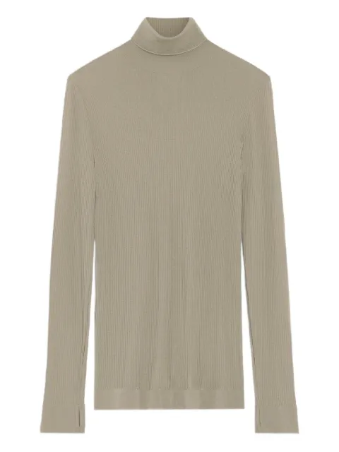 LEMAIRE seamless turtleneck top Green TO1460LK1032