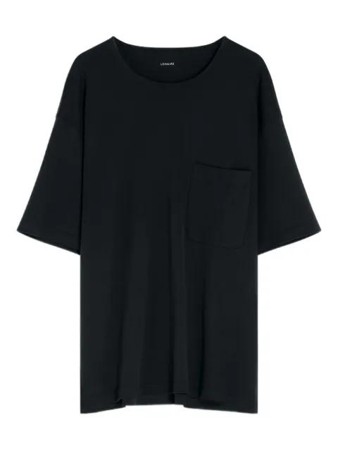 LEMAIRE patch-pocket crewneck T-shirt Black TO1457LJ1043