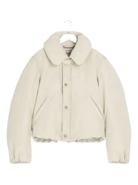LEMAIRE bubble-collar puffer jacket Neutrals OW1151LF1019