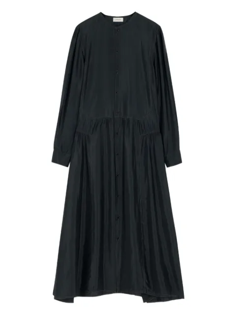 LEMAIRE gathered buttoned dress Black DR1129LF1469