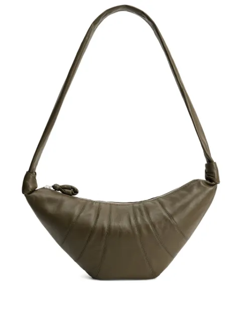 LEMAIRE medium Croissant bag in leather Brown BG0001LL095