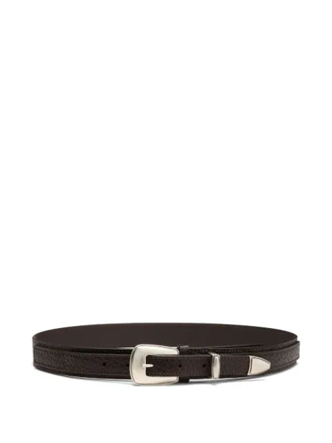 LEMAIRE minimal western belt in leather Brown AC1181LL139
