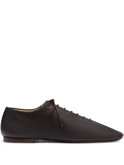 LEMAIRE Souris leather lace-up derby shoes Brown FO0245LL0070