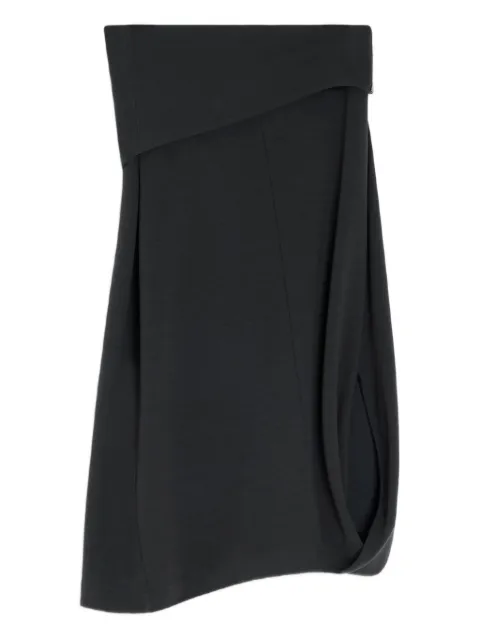 LEMAIRE twisted-hem skirt Black SK1060LJ1041