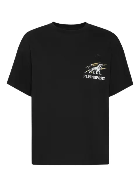 Plein Sport graphic-print T-shirt Black AAECMTK8763STE001N