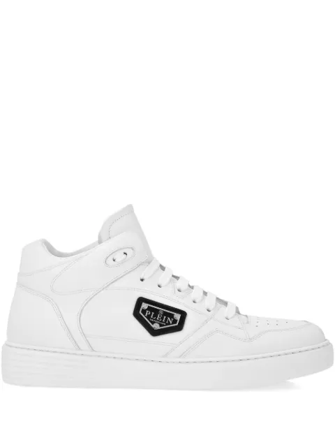 Philipp Plein leather hi-top sneakers White UAESUSC0891PLE005N