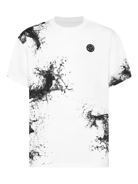 Plein Sport splash T-Shirt White UAECMTK8581SJY001N