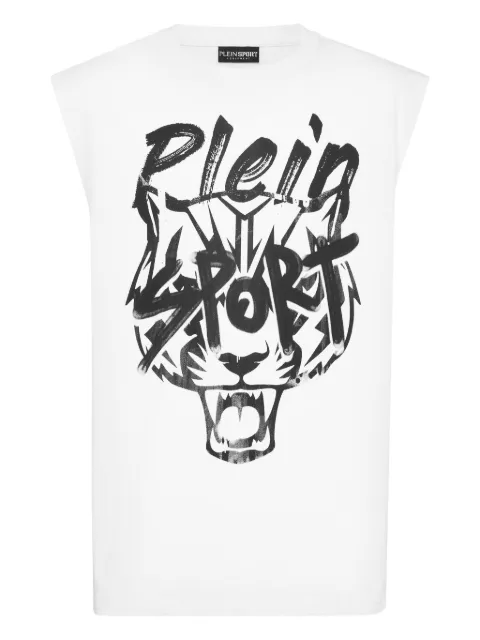 Plein Sport graphic tanktop plein sport White UAECMTK8578SJY001N