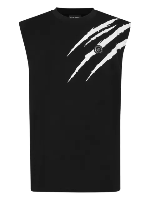Plein Sport logo-print tank top Black UAECMTK8580SJY001N