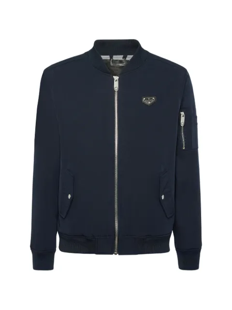 Philipp Plein nylon bomber jacket Blue UAECMRB2967PNY002N