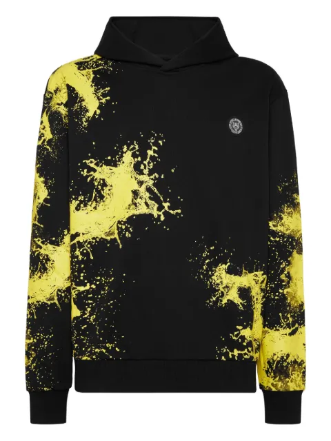 Plein Sport splash hooded sweatshirt Black UAECMJB3824SJY001N