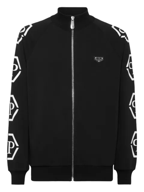 Philipp Plein Hexagon track jacket Black UAECMJB3914PTE003N