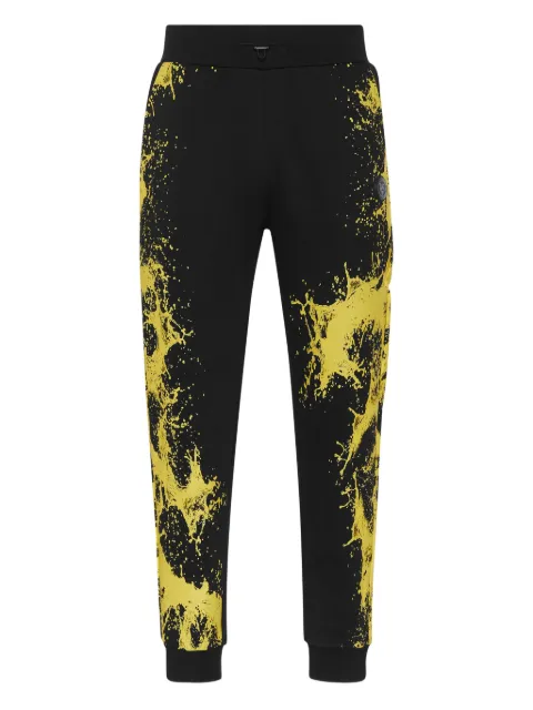 Plein Sport splash-print joggers Black UAECMJT2685SJY001N