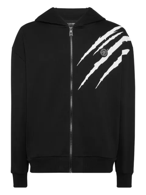 Plein Sport zip scratch jacket Black UAECMJB3821SJY001N