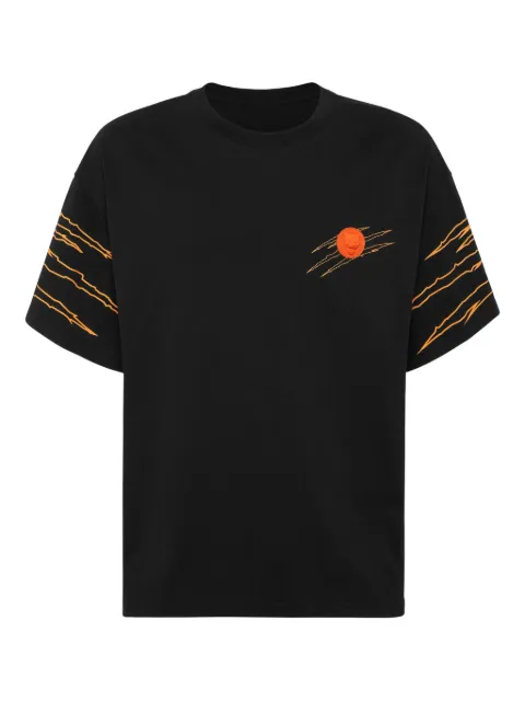 Plein Sport scratch-detail crew-neck T-shirt Black AAECMTK8764STE001N