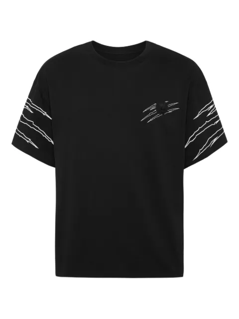 Plein Sport scratch-detail T-shirt Black AAECMTK8764STE001N