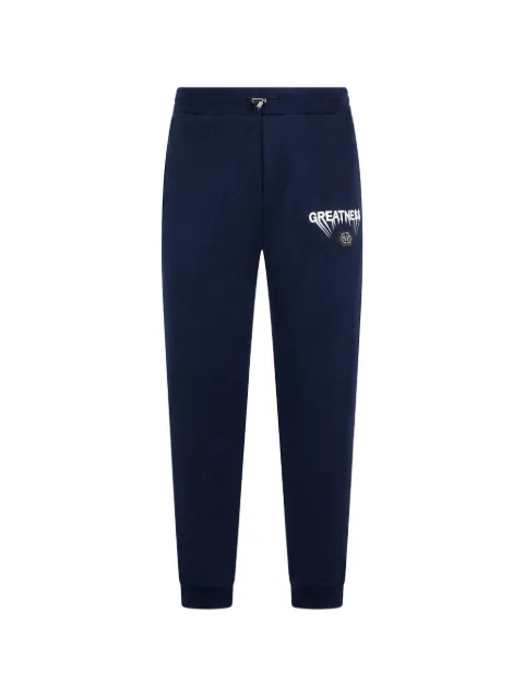 Philipp Plein fleece joggers Greatness Blue AAECMJT2719PTE180N