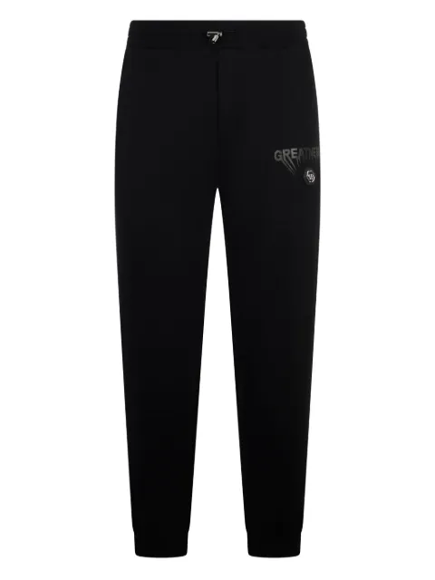 Philipp Plein logo track pants Black AAECMJT2719PTE180N