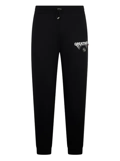 Philipp Plein logo track pants Black AAECMJT2719PTE180N
