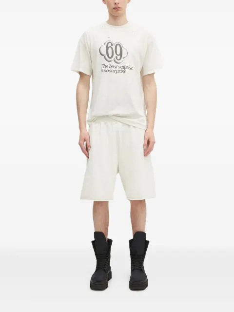 Aries distressed print T-shirt White AR6006903