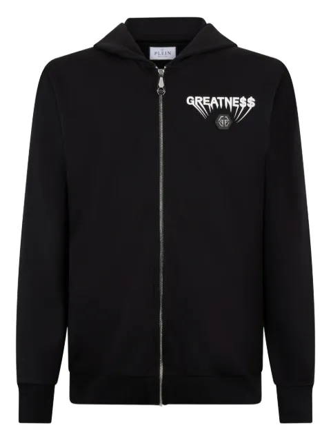 Philipp Plein zip hoodie Black AAECMJB3891PTE180N
