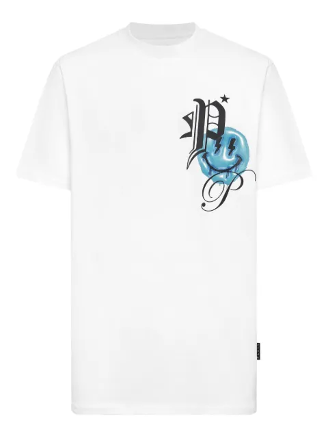 Philipp Plein Smile Balloon T-shirt White UAECMTK8785PJY002N