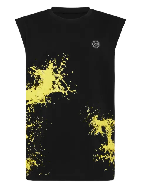 Plein Sport splash tank top Black UAECMTK8582SJY001N
