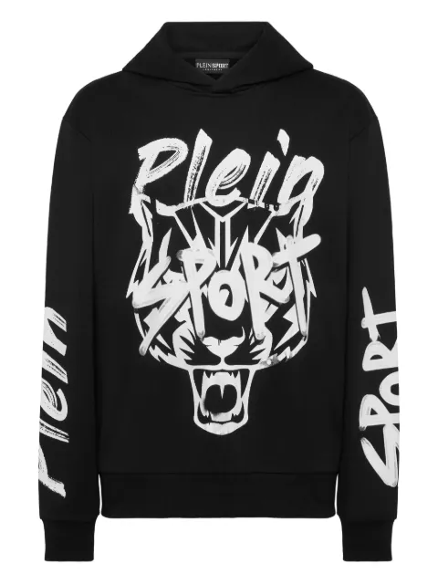 Plein Sport graphic hoodie Black UAECMJB3820SJY001N