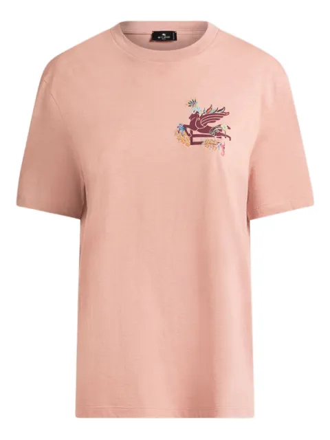 ETRO Pegaso-motif T-shirt Pink WRMA0005AR362
