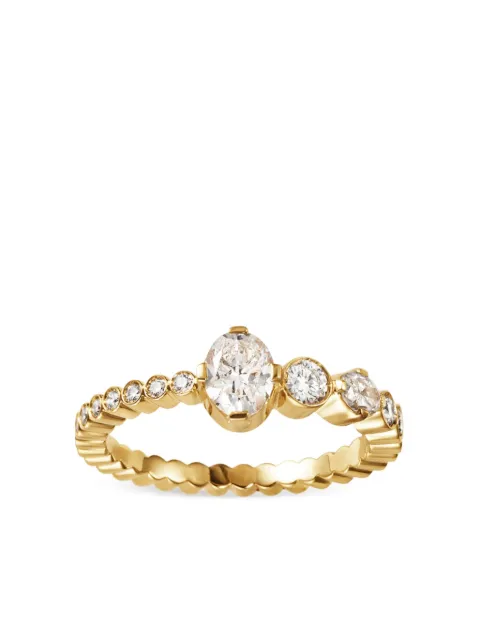 Sophie Bille Brahe 18K yellow gold Ensemble de Sky diamond band ring Gold RI25OVCDEWH52
