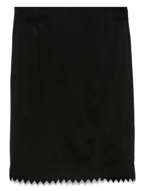 John Galliano Pre-Owned 2000s scalloped-hem skirt Black HOLAGAL151