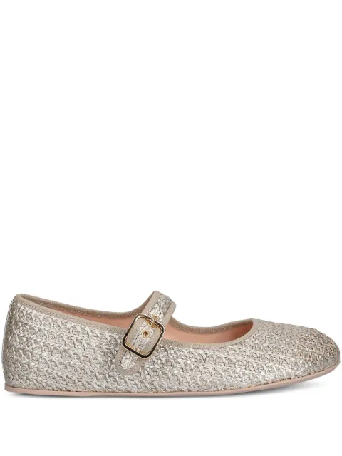 AGL buckle-fastening ballet flats Gold D562003PC