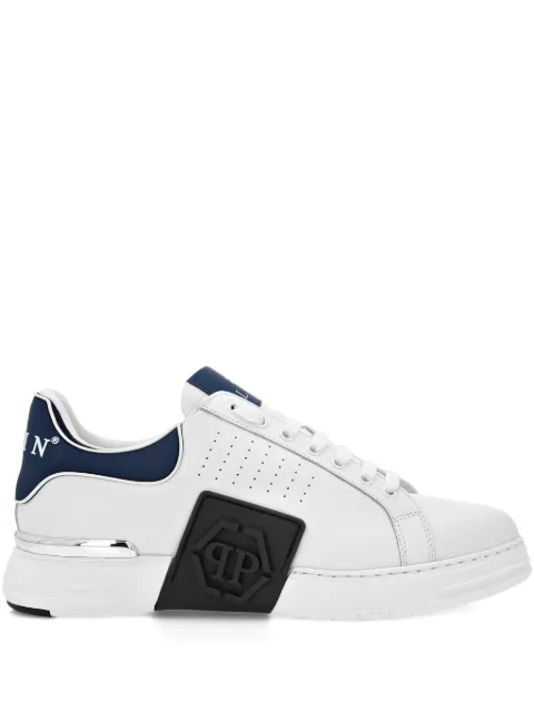 Philipp Plein nappa-leather low-top sneakers White PAESUSC0775PLE005N