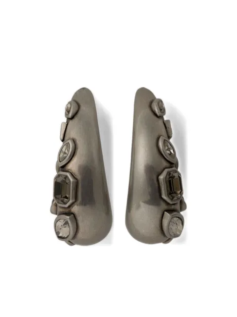ETRO gemstone-embellished hoop earrings Silver WF5A0059AM045