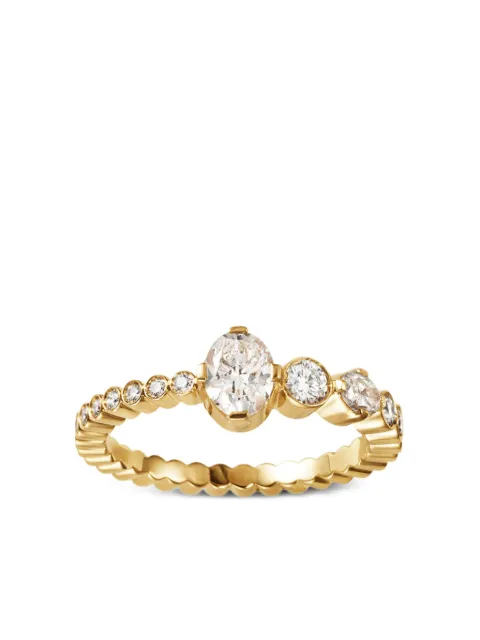 Sophie Bille Brahe 18K yellow gold Ensemble de Sky diamond band ring Gold RI25OVCDEWH54