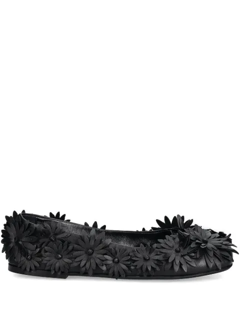 AGL Ceramic Full Flowers ballet flats Black D840008PG