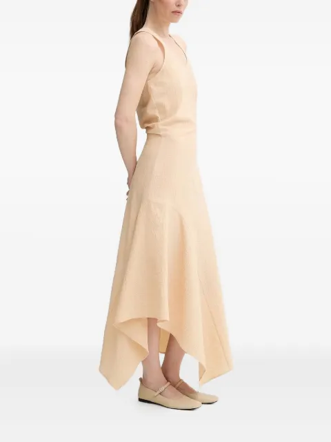 AERON scoop-neck asymmetric day dress Neutrals DR580571