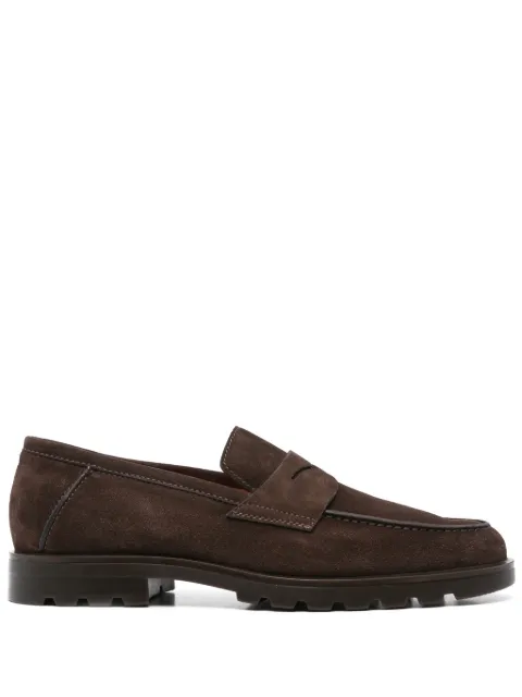 Santoni suede loafers MGDC18610DTRBSEY