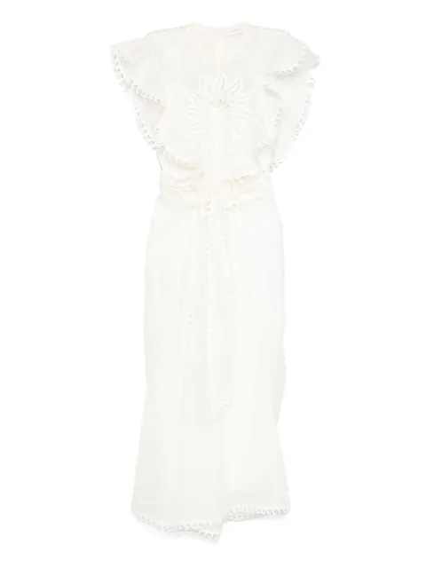 ZIMMERMANN Balance Waterfall dress Neutrals 2928DS253