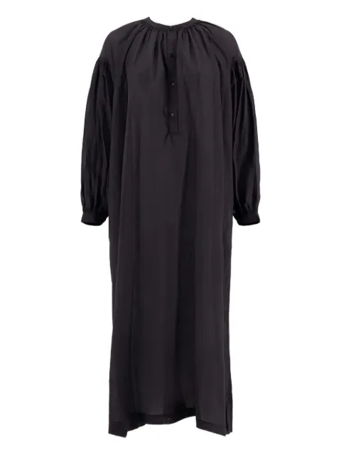 Su Mayunga puff-sleeve maxi dress Black MAYUNGA101001