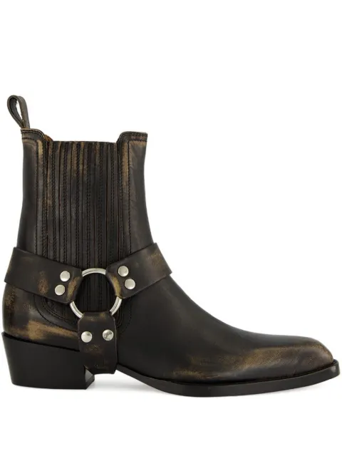 Paris Texas 35mm Helena strap-detail ankle boots Black PX1378XLTHB
