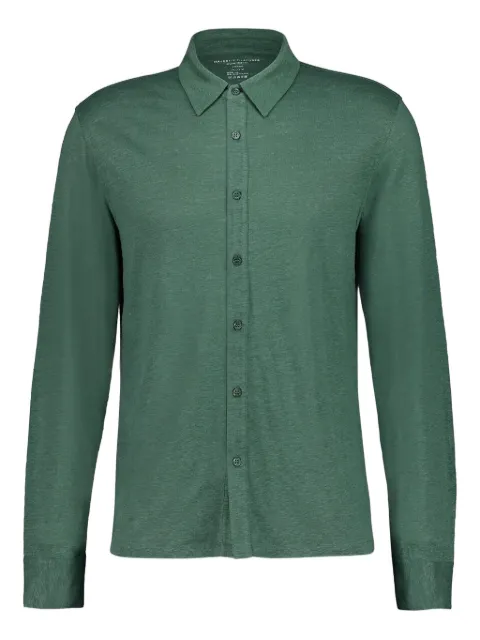 Majestic Filatures long-sleeve button-up shirt Green M011HCH063