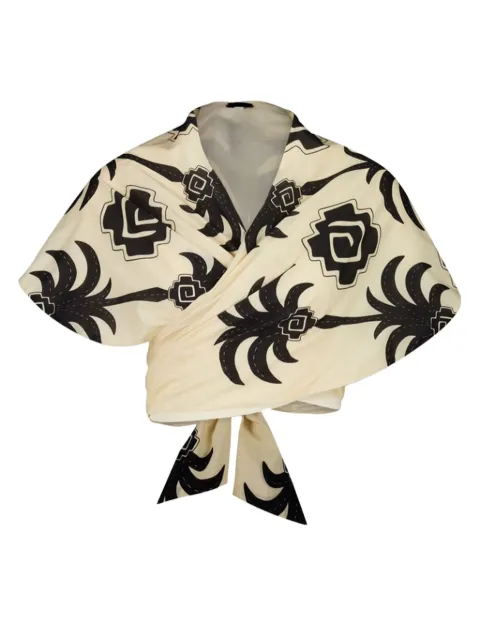 Johanna Ortiz Imagery palm tree-print top Neutrals PT03090